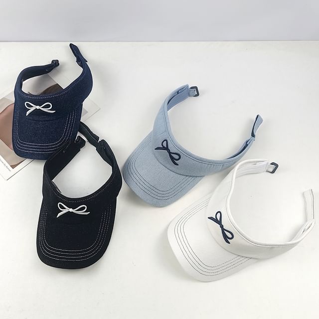 Visor Bow Sun Embroidered