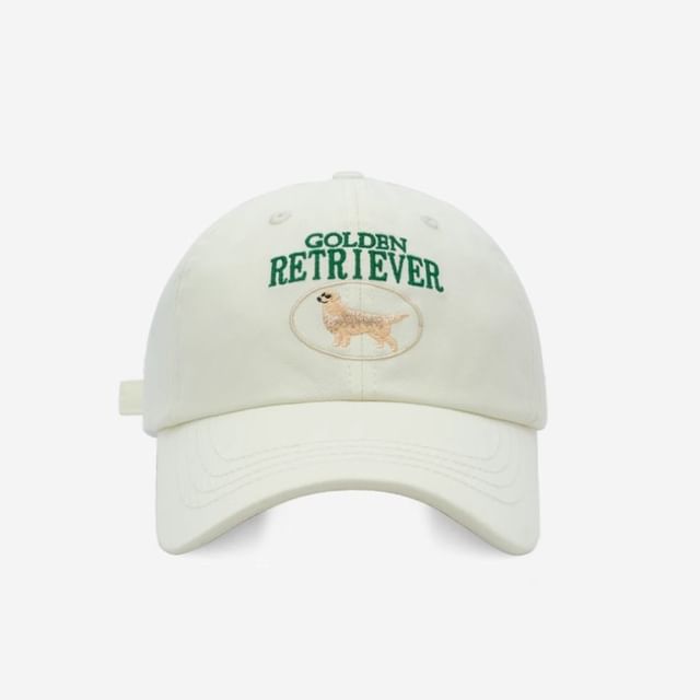 Dog Baseball Embroidered Cap