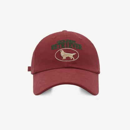 Dog Baseball Embroidered Cap