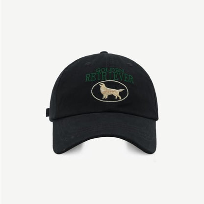 Dog Baseball Embroidered Cap