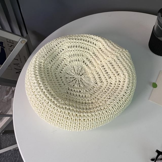Perforated Plain Beret