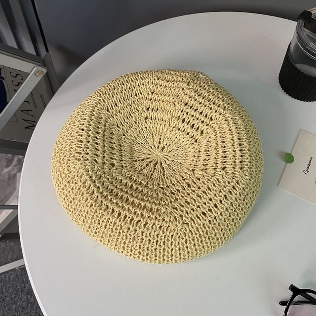 Perforated Plain Beret