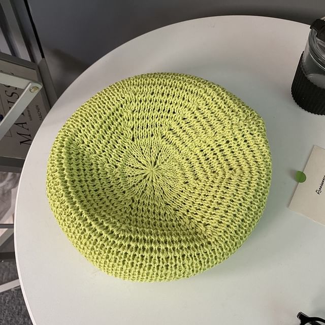 Perforated Plain Beret