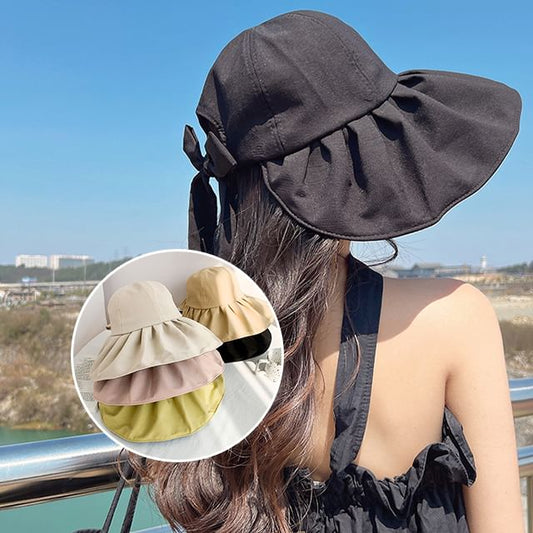 Hat Sun Ruched Plain