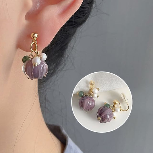 Alloy Pearl Gemstone Faux Cuff Ear