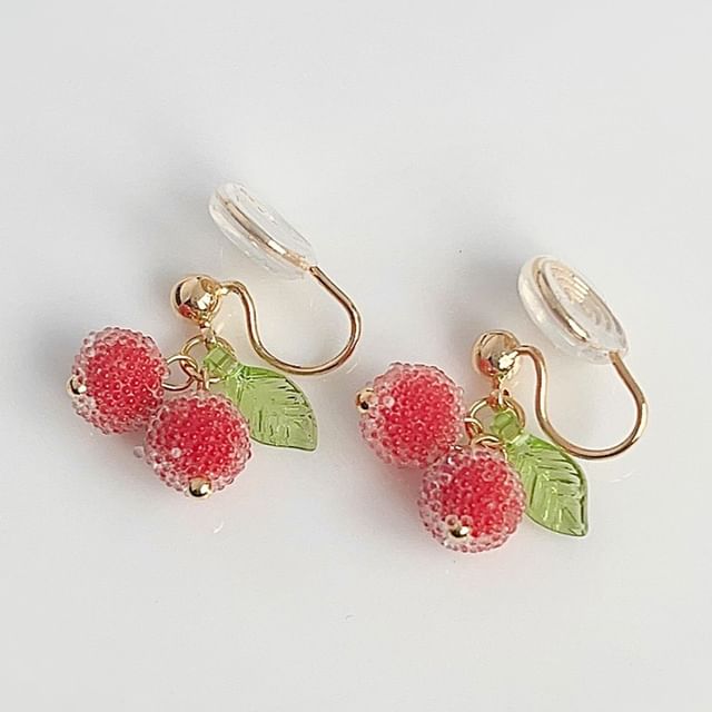 Alloy Ear Fruit Resin Cuff