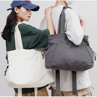 Plain Bag Zip Tote