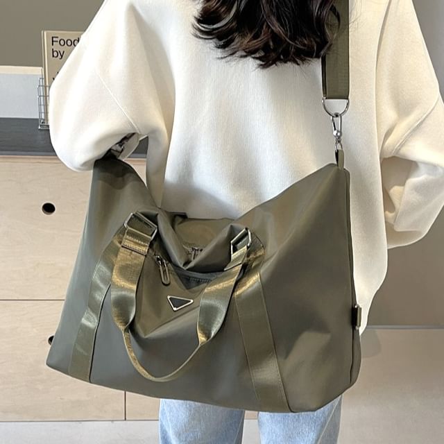 Plain Duffel Bag Zip Travel