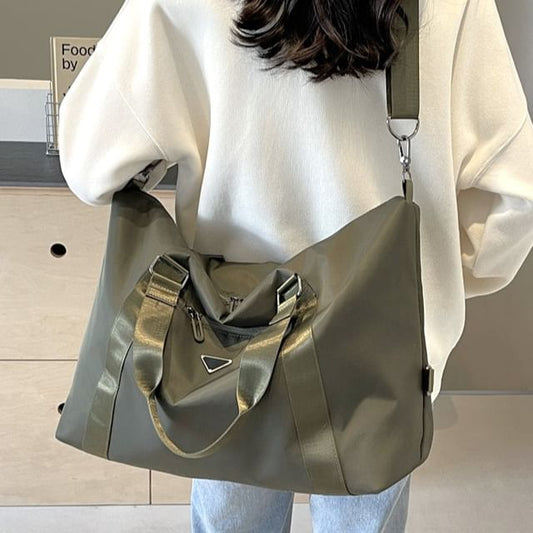 Plain Duffel Bag Zip Travel