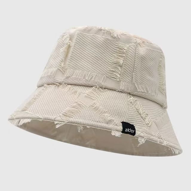 Frayed Hat Distressed Edge Bucket