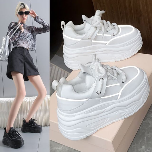 Sneakers Platform Lace-Up