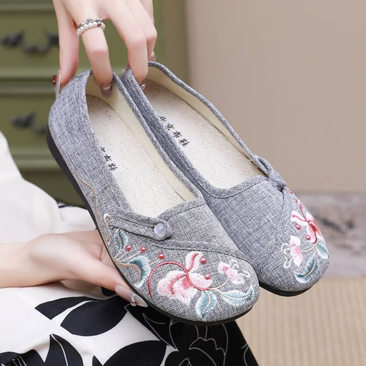 Textile Embroidered Flats