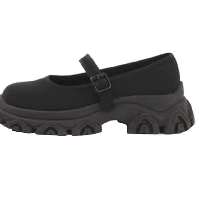 Sample Textile Platform Mary Jane Shoes