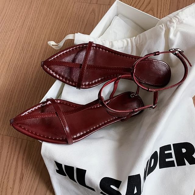 Criss Wedge Sandals Cross Ankle Strap