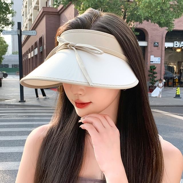 With Sun Bow Decoration Hat Visor