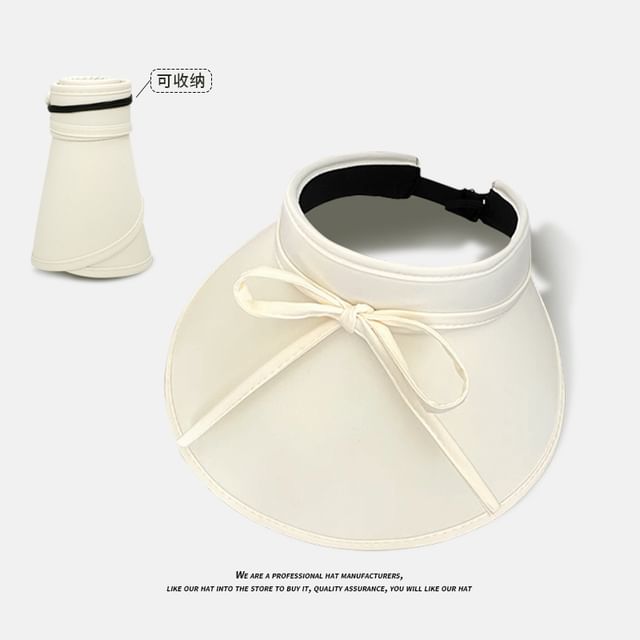 With Sun Bow Decoration Hat Visor