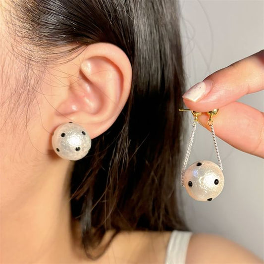 Wholesale Sample Dotted Faux Pearl Drop Earring / Stud Earring