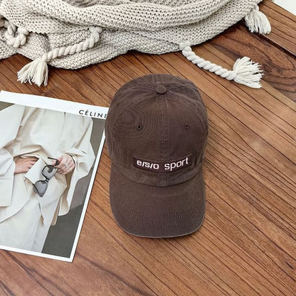 Embroidered Cap Baseball Lettering
