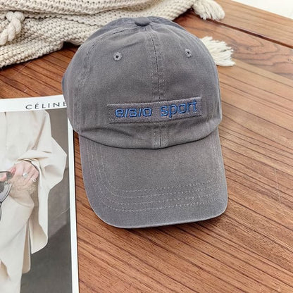 Embroidered Cap Baseball Lettering