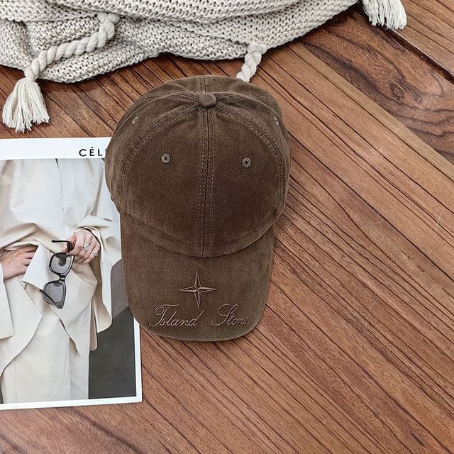 Cap Embroidered Baseball Lettering