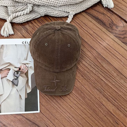 Cap Embroidered Baseball Lettering