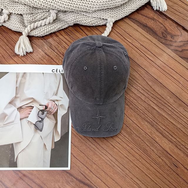 Cap Embroidered Baseball Lettering