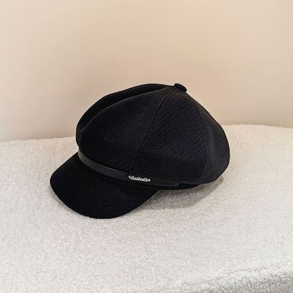 Cap Belt Newsboy Lettering