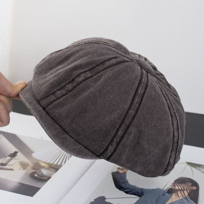 Vintage Cap Newsboy Washed Cotton