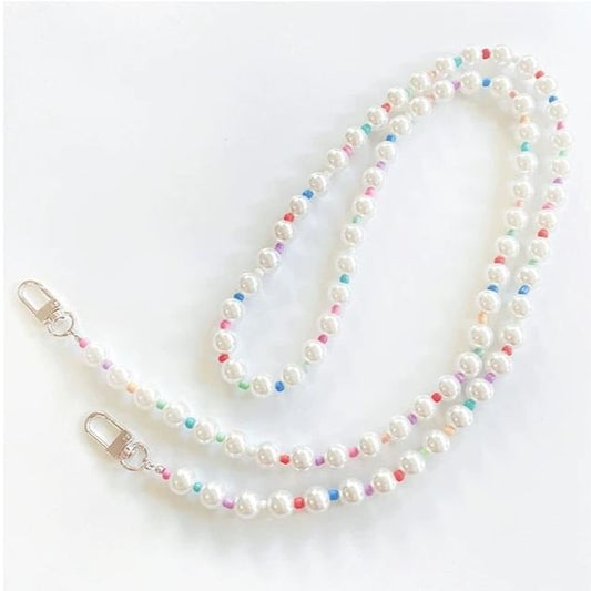 Lanyard Pearl Phone Faux