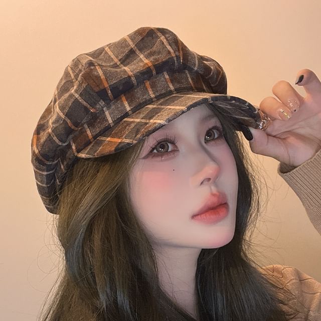 Newsboy Cap Plaid