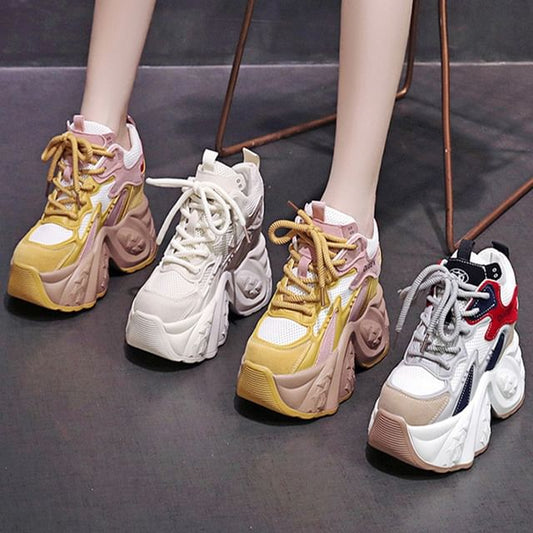 Lace Sneakers Up Platform