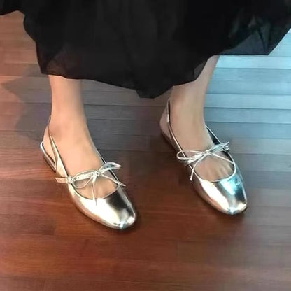Bow Slingback Sandals