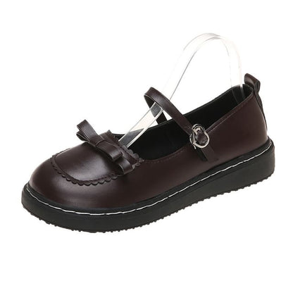 Shoes Platform Bow Mary Jane