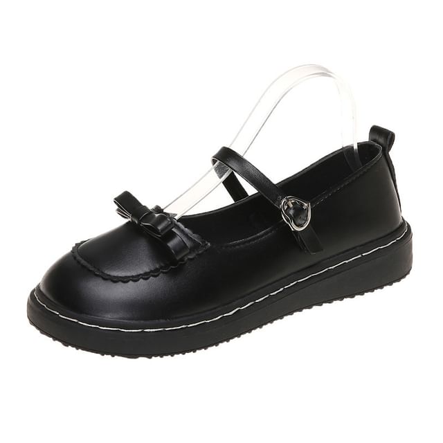 Shoes Platform Bow Mary Jane
