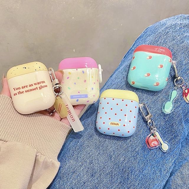 Set Earphone Pro Skin Case / AirPods Charm Print
