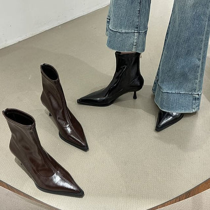 Sample Pointy Stiletto Heel Short Boots
