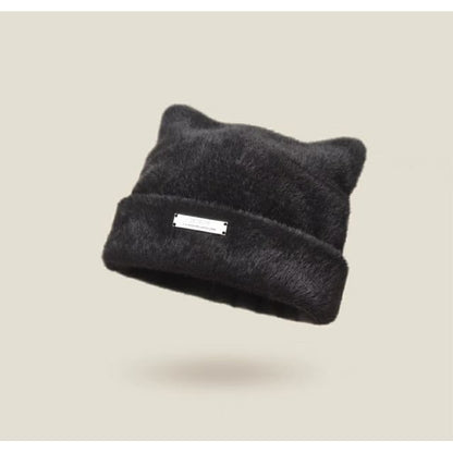 Fluffy Plain Hat Ear