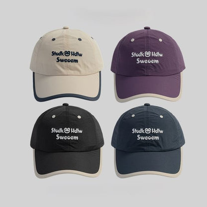 Baseball Letter Embroidered Cap