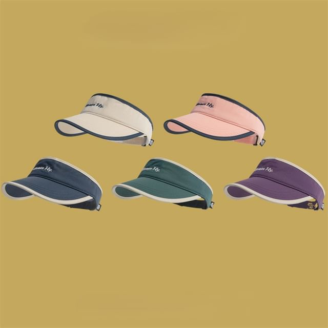 Sun Embroidered Letter Visor