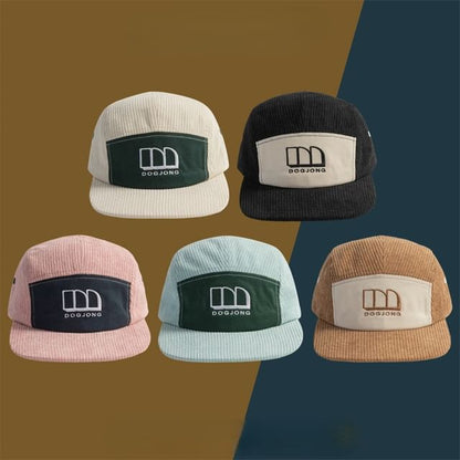 Corduroy Cap Embroidered Letter Baseball