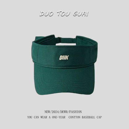 Embroidered Letter Sun Visor