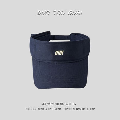 Embroidered Letter Sun Visor