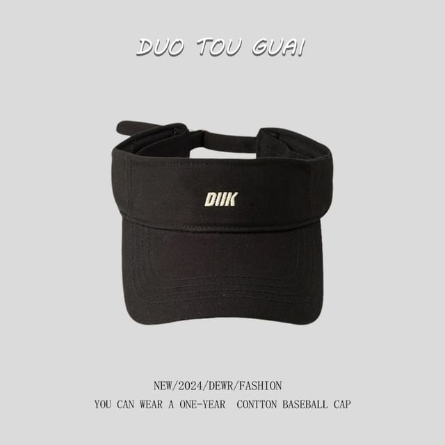 Embroidered Letter Sun Visor