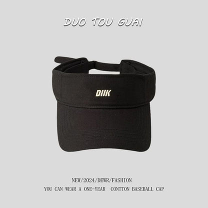 Embroidered Letter Sun Visor