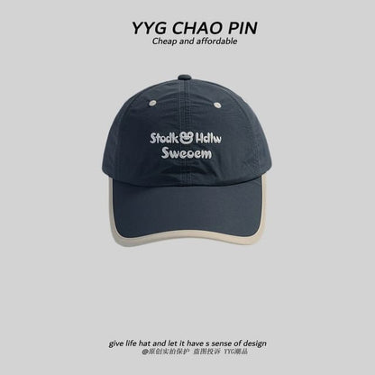 Baseball Letter Embroidered Cap