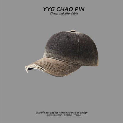 Tie Baseball Cap Dye Denim
