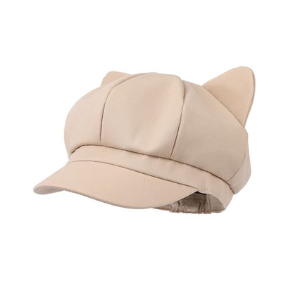 Cat Newsboy Cap Ear