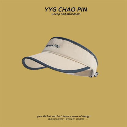 Sun Embroidered Letter Visor
