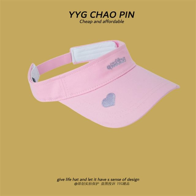 Visor Embroidered Sun Letter