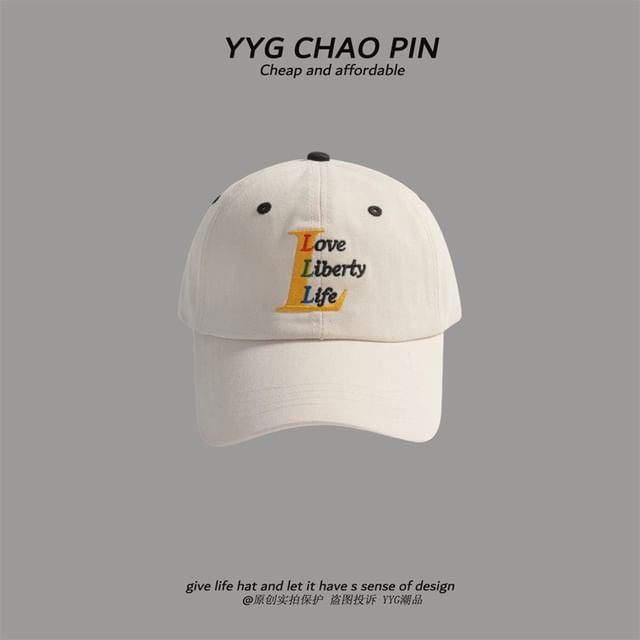 Baseball Embroidered Cap Letter